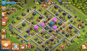 Conta clash of clans CV12 quase full