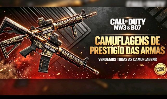Call of Duty MW3 & BO7 Serviço de Prestígio nas Armas