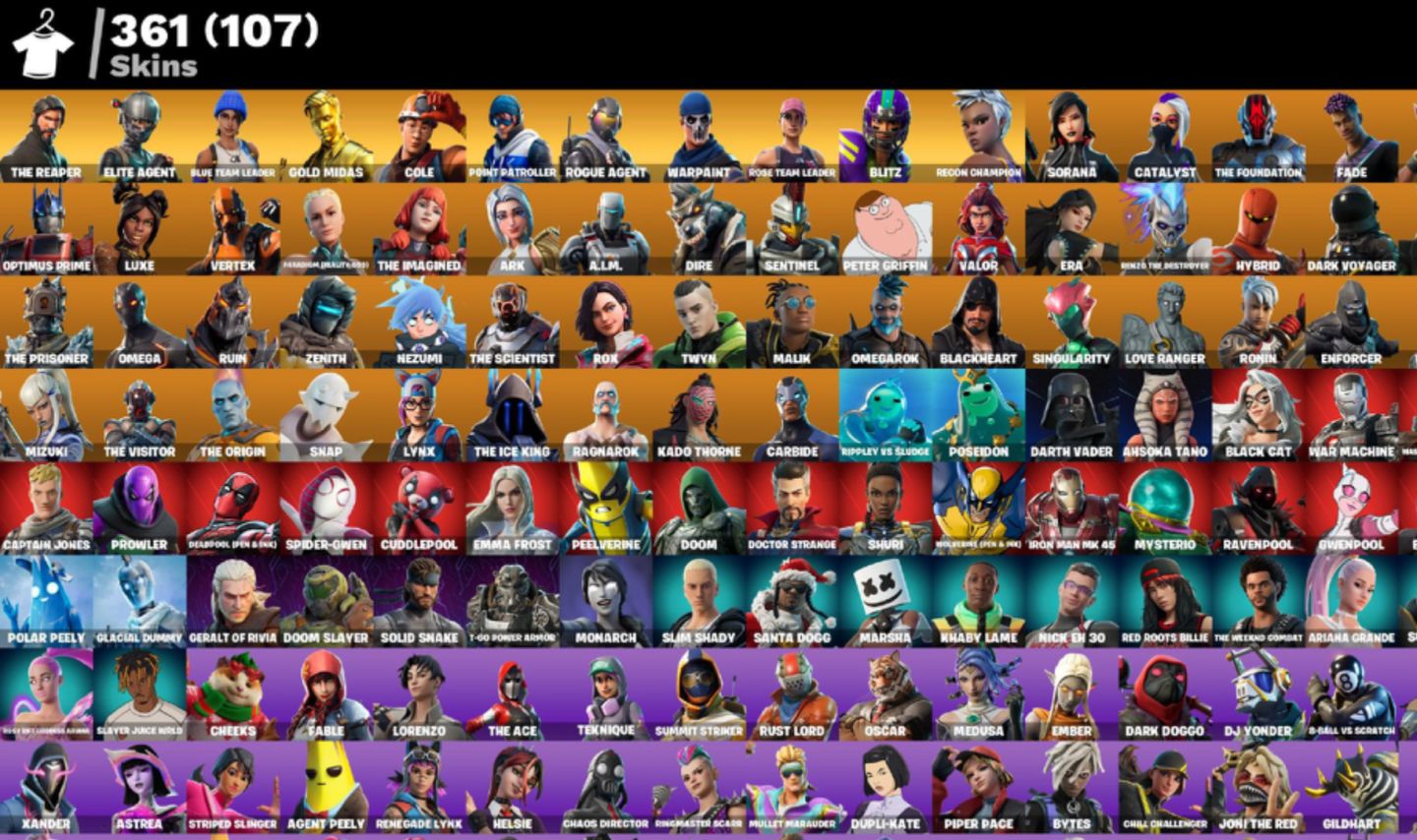 Conta fortnite og passes cap 1 3 4 5 praticamente full