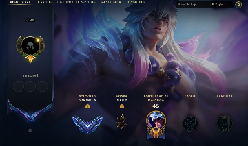 CONTA LOL DIAMANTE 4 | SETT FLORESCER ESPIRITUAL | 12 SKINS | HAND LVL | 65W 22L