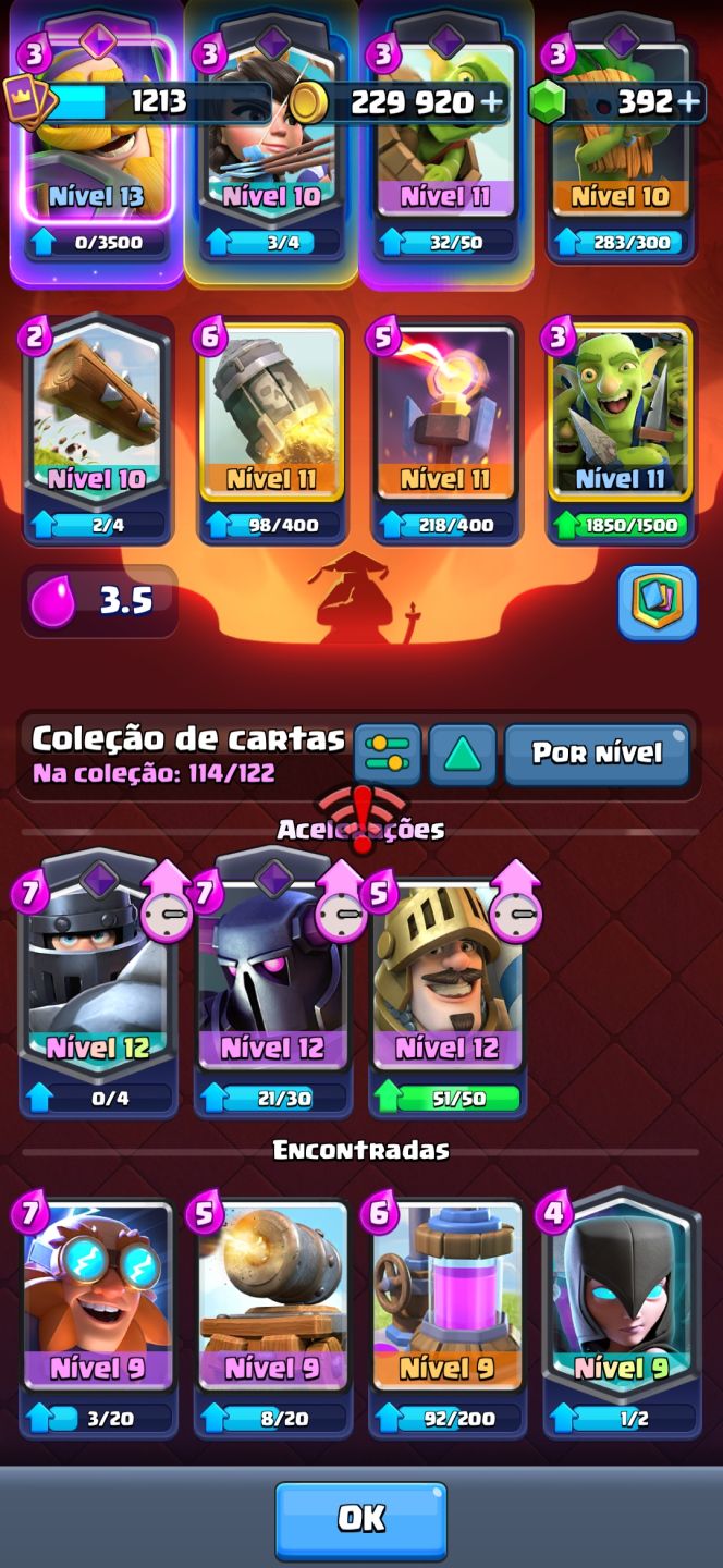 CONTA DE BS 35K, 2021 (8bit v8) + clash royale 4 anos arena 16!