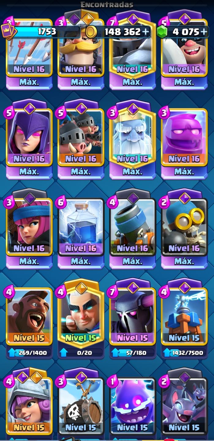 Conta 3 em 1! Brawl Stars, Clash Royale e Clash of Clans!