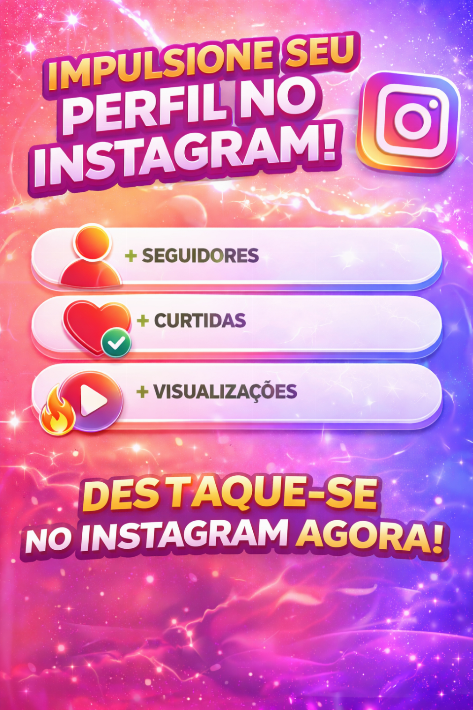 SERVIÇOS PARA INSTAGRAM SEGUIDORES | CURTIDAS | VISUALIZAÇÕES