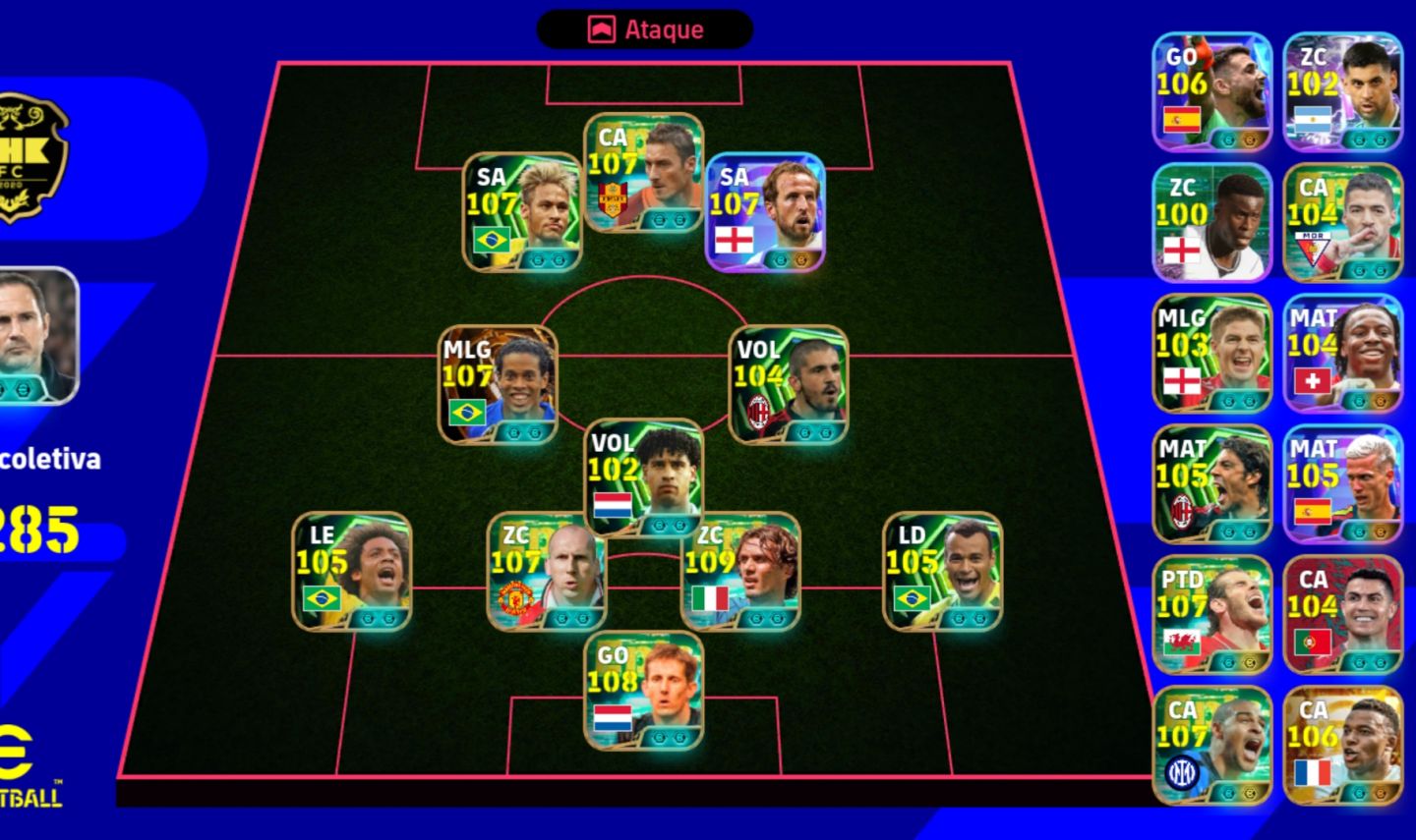 Conta de Efootball Mobile