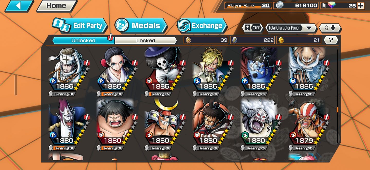 Conta one piece Bounty Rush