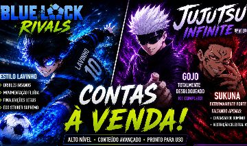 Blue lock rivals e jujutsu infinite + algumas skins e emotes