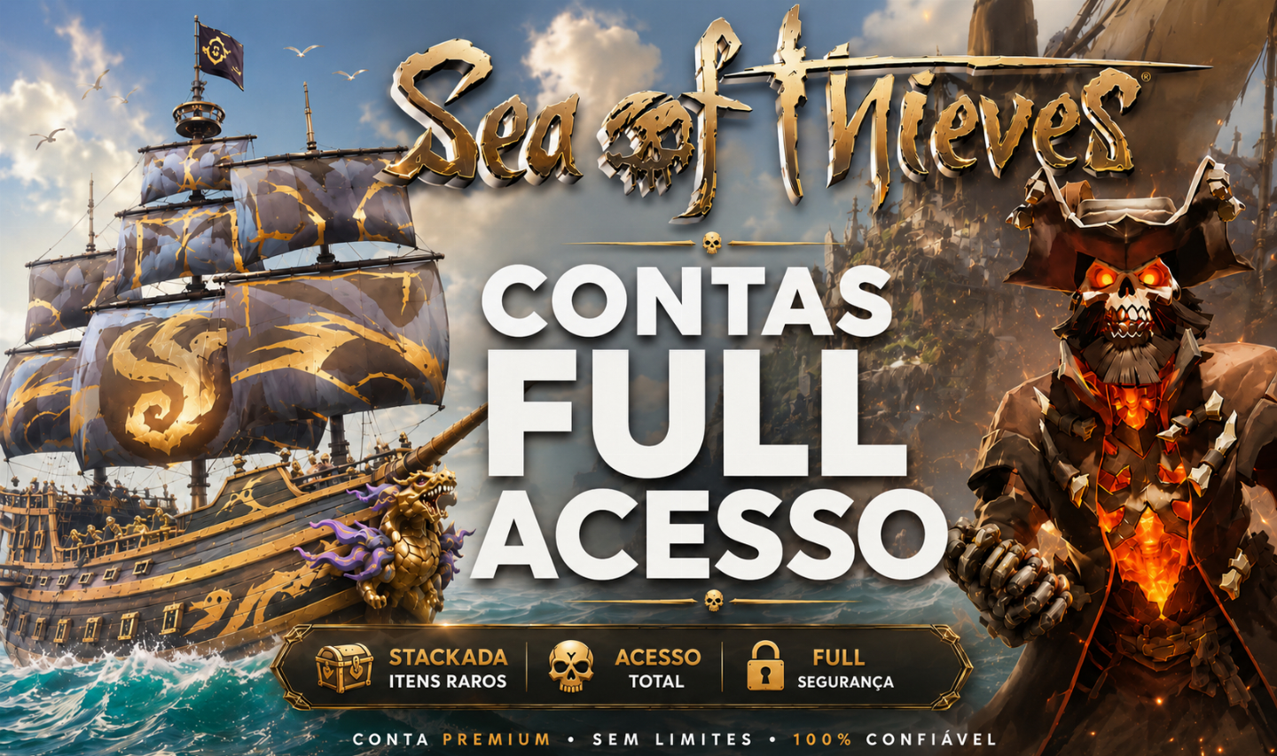 Contas Sea of Thieves ARENA E AMPULHETA 100% ACESSO, DETALHES NA DESCRIÇÃO!