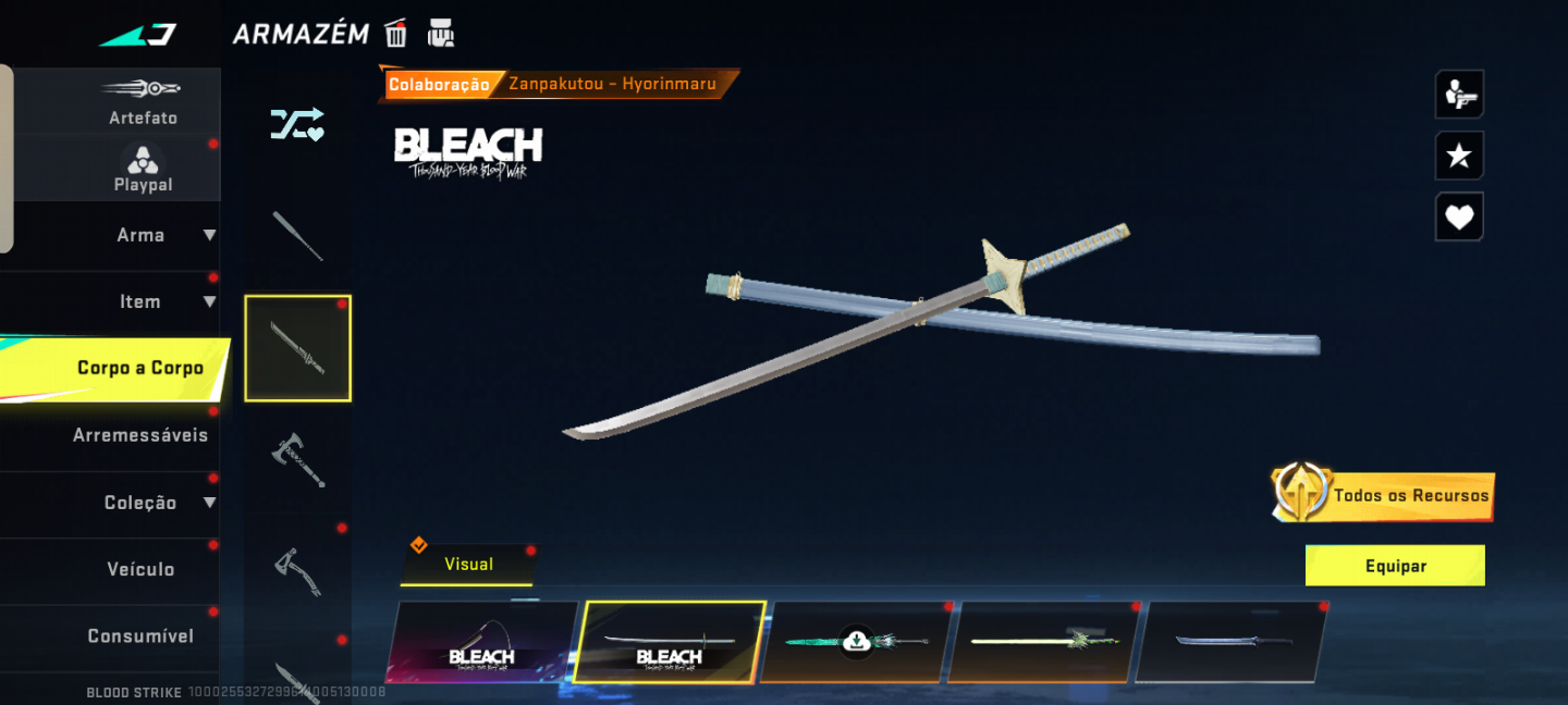 Blood strike ( CONTA COM BASTANTE SKINS DE ARMAS INCLUINDO 2 EVO)