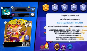 Conta Brawl Star Full, Skins De varios Eventos (skin do mico) Conta Ótima