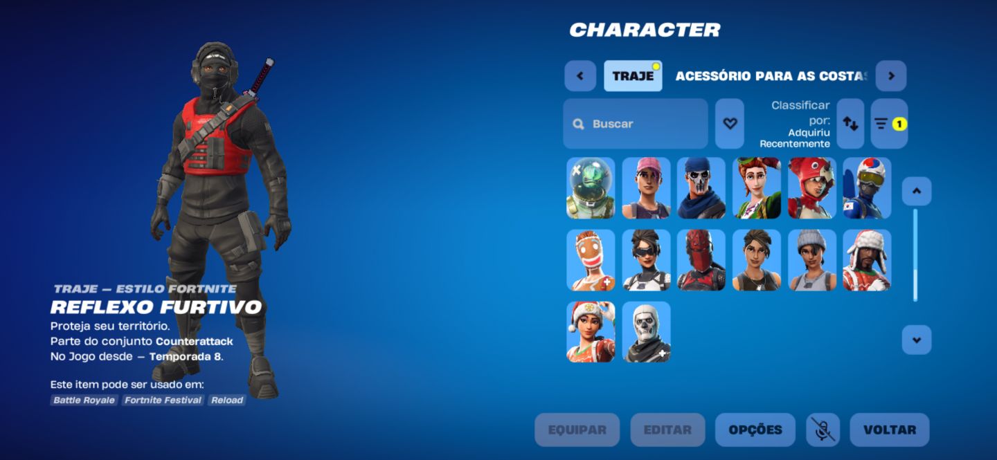 Conta fortnite top com skin nvidea