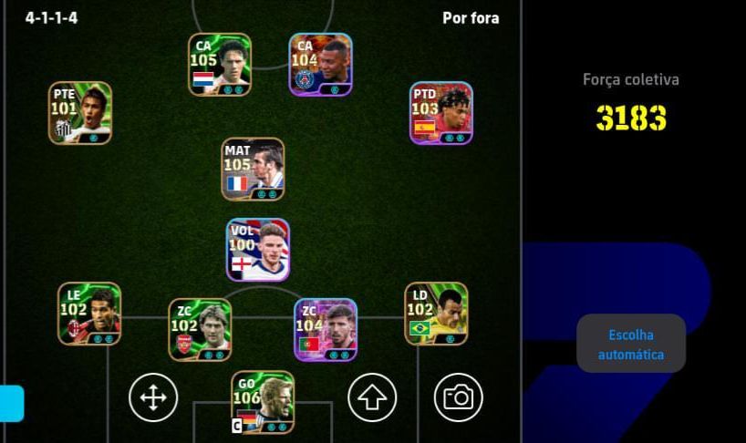 CONTA DE EFOOTBOL TOP