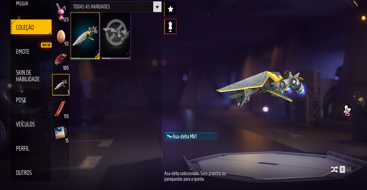 CONTA FREE FIRE GEMADA COM MUITOS ITENS RAROS