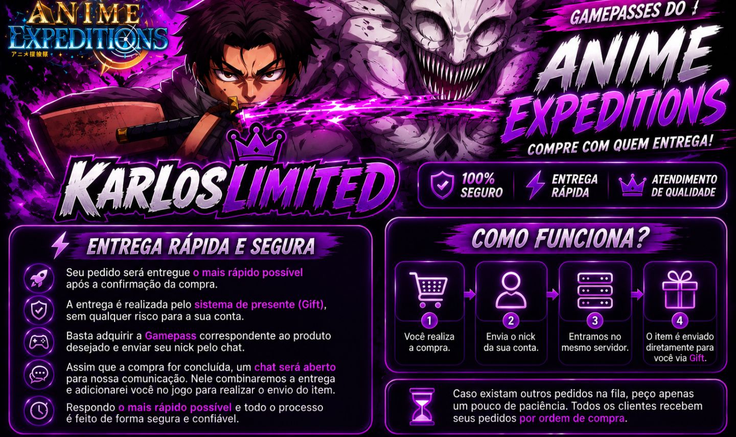 Anime Expeditions Gamepass (Promoção)