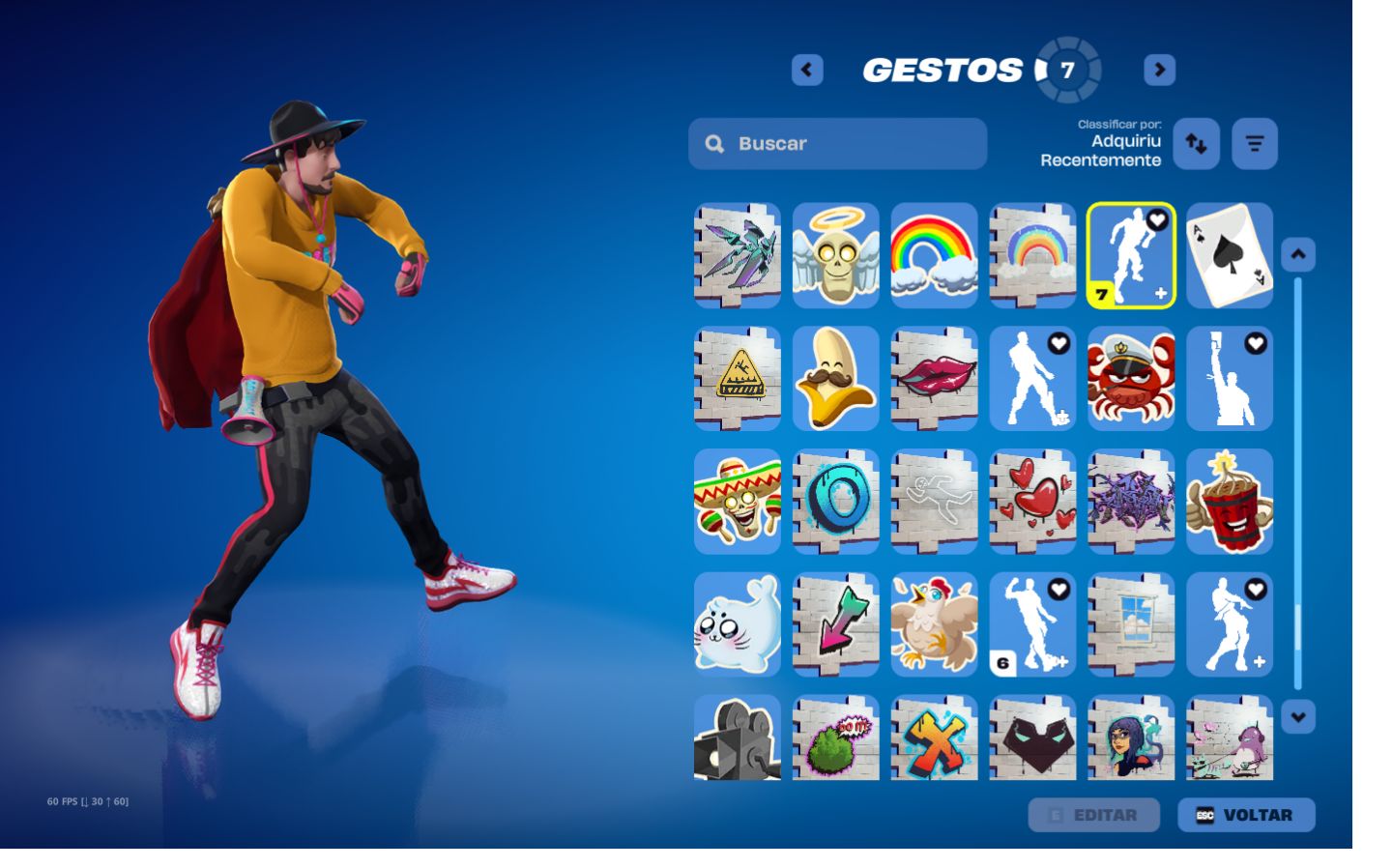 CONTA SALVE O MUNDO FUNDADOR DANDO VBUCKS DIARIO/ 2 GESTOS MAIS RAROS DO JOGO