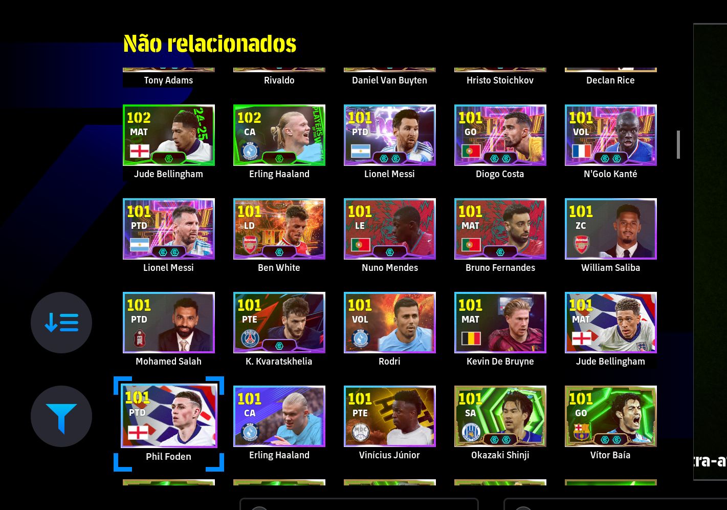 CONTA STEAM eFootball | Gullit 107, Messi 106, Matthäus 105, Griezmann 104 | Fo