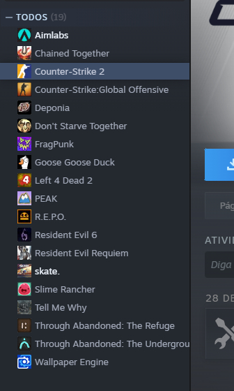 Conta Steam com RESIDENT EVIL REQUIEM E CS2 PRIME