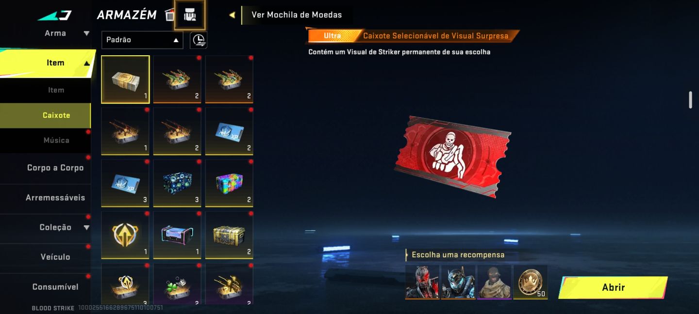 Blood Strike Conta Lv.41 Mestre III, Skins Ultra e Lendárias + Armas Raras