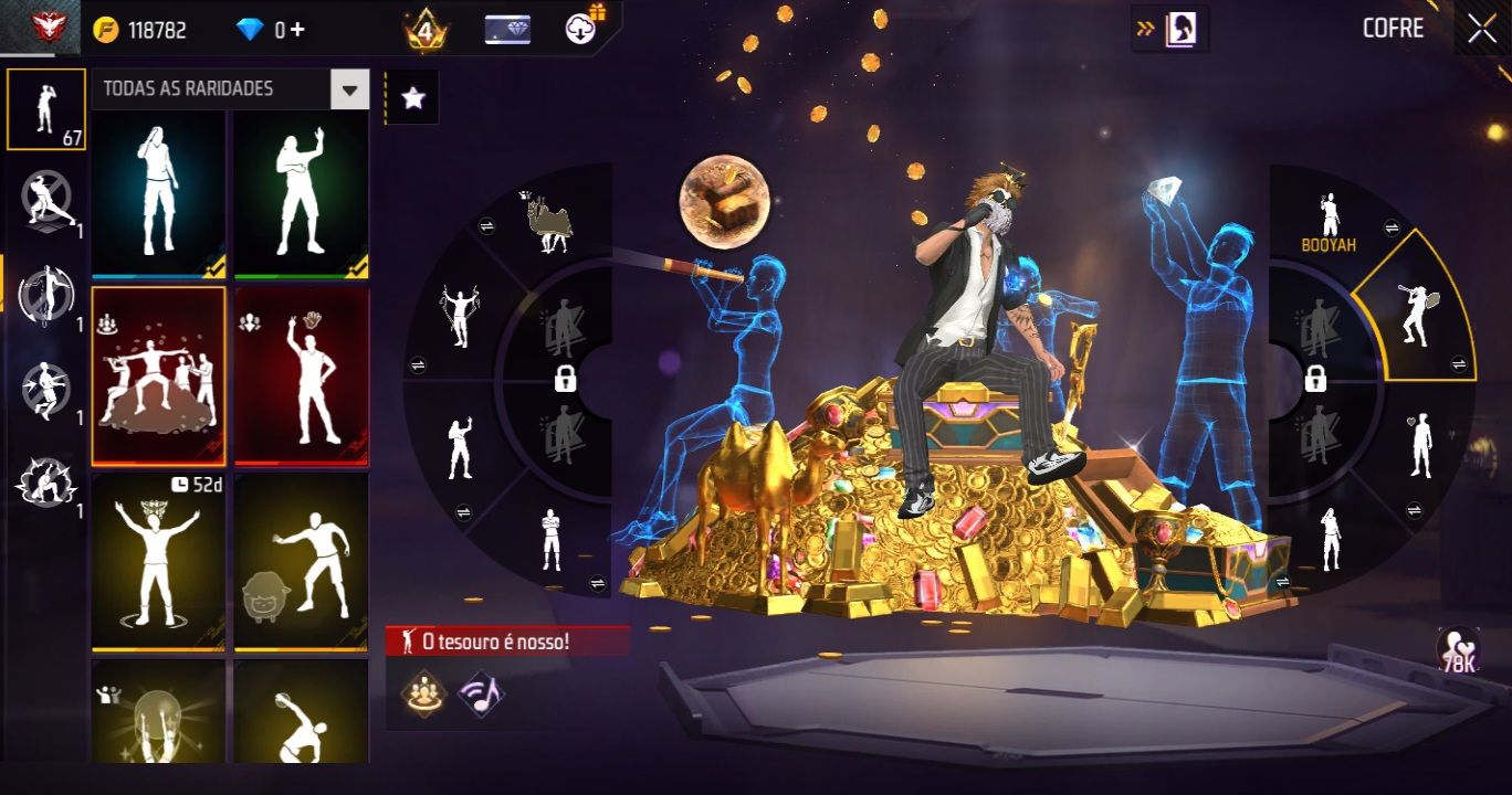 Conta de free fire para ap + skins Conjuntos