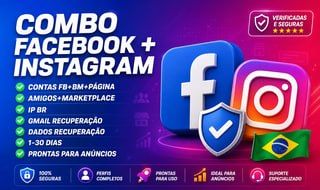 Face + Bm + Página + Marktplace + Amigos + Gmail Recuperação + Instagram
