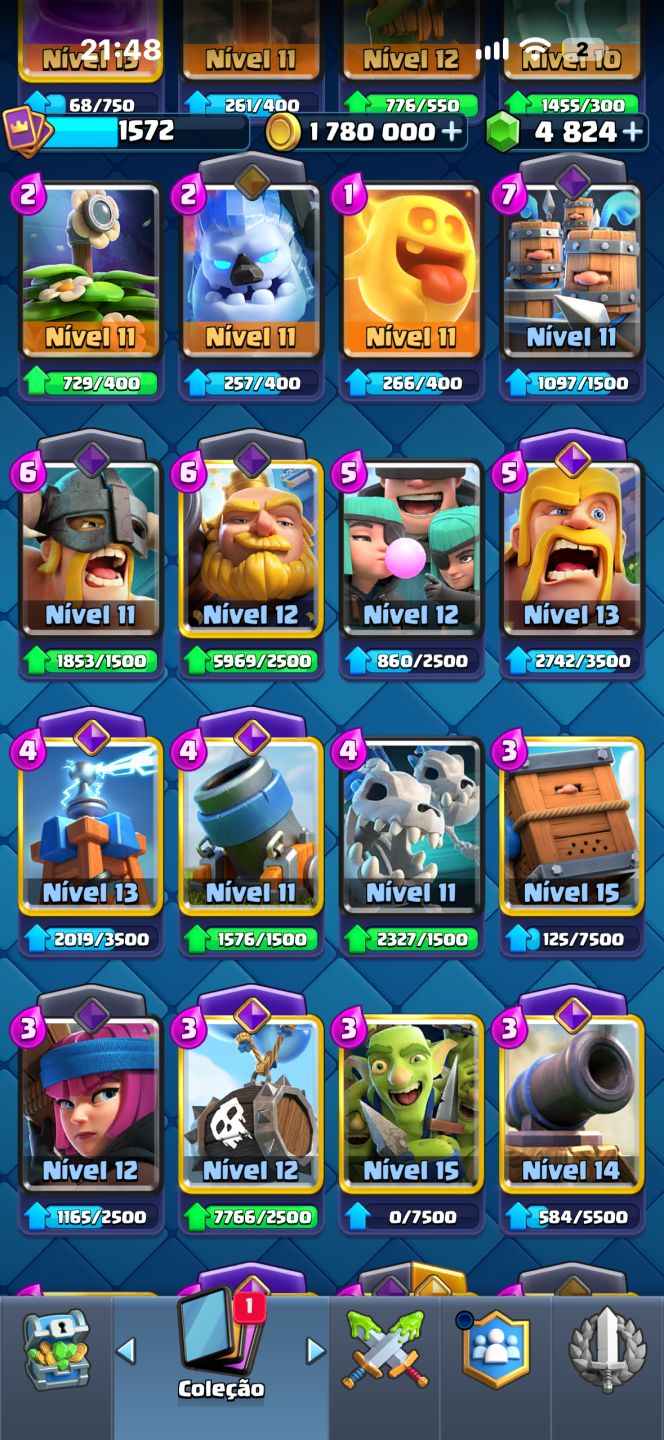 CONTA CLASH ROYALE | 11.030 TROFÉUS MÁX | 7 ANOS DE JOGO