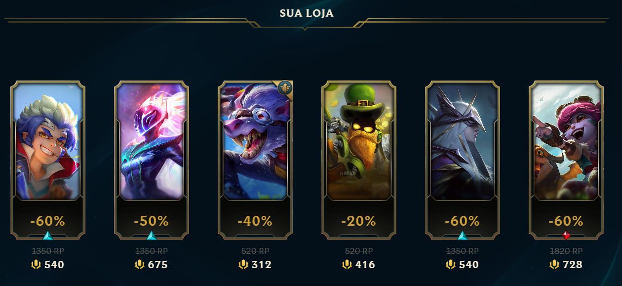 Conta Gold 4 MMR ALTO - 19 SKINS - 15 SKINS ÉPICAS - 30K EA - 55RP