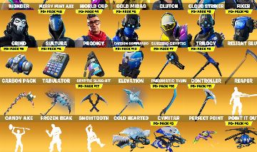 Conta de fortnite com skin rara PlayStation wonder e minty