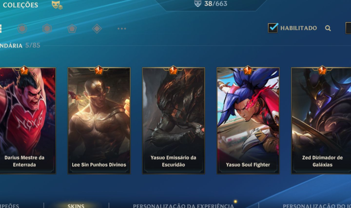 CONTA WILD RIFT 5 SKINS LENDÁRIAS FULL ACESSO