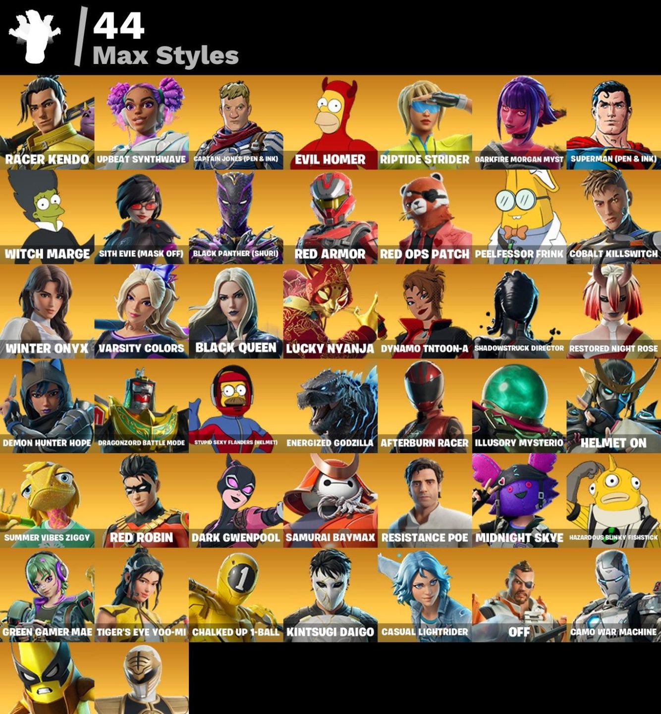 Conta FORTNITE 85 SKINS/SNOOP DOG/PERNA LONGA/GWNPOLL/MARTY MCFLY