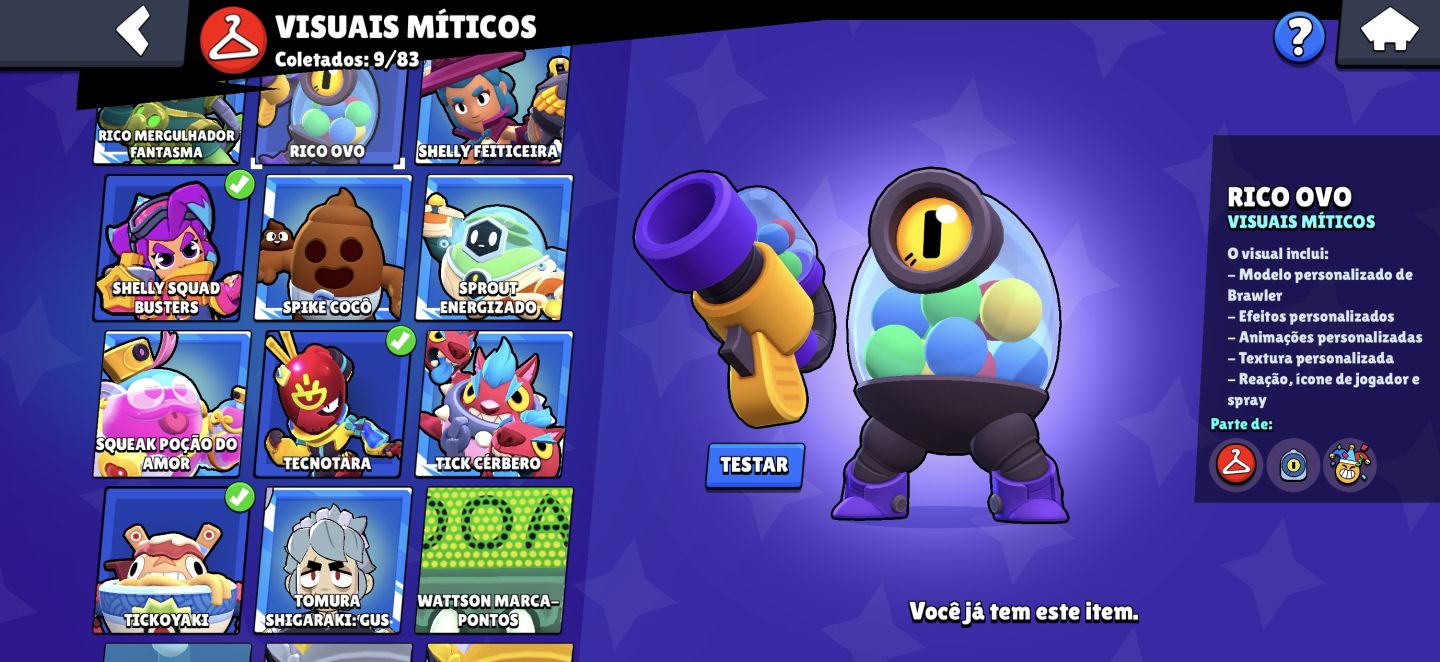 CONTA DUPLA BRAWL STARS (107/108) + CLASH ROYALE (ARENA 24)-FULL ACESSO|MESMO ID