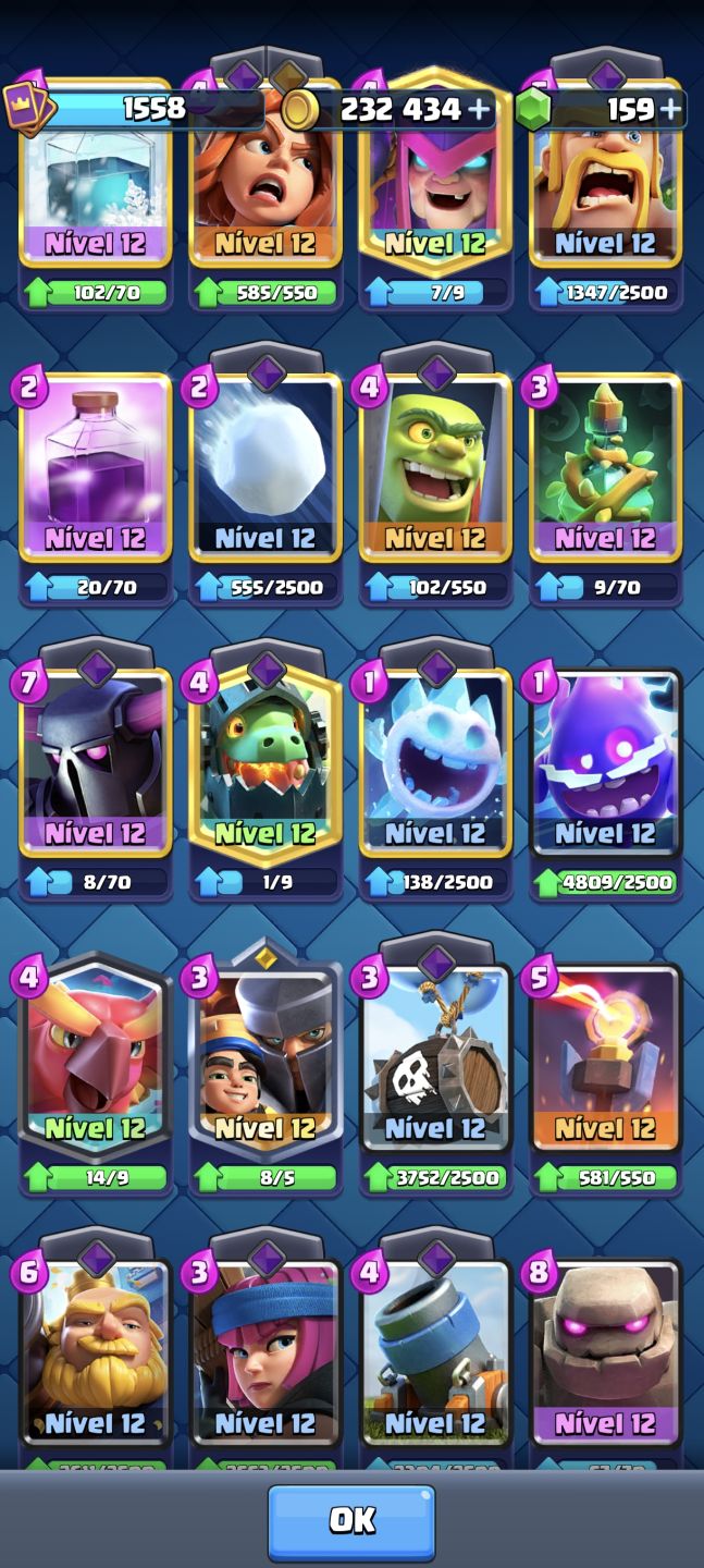 CLASH ROYALE - 13K - 8 EVOS
