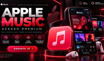 Apple Music | Acesso Individual Sem Anúncios Músicas Offline
