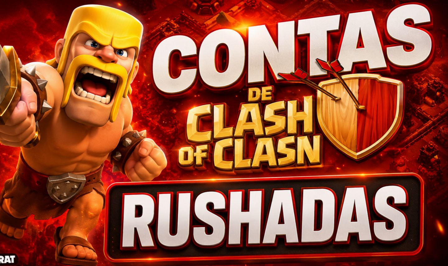 Contas COC CV 7 ao CV 15 | Rushadas | Vários Níveis