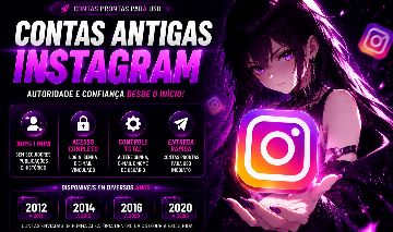 CONTAS INSTAGRAM ANTIGAS E NOVAS BARATO