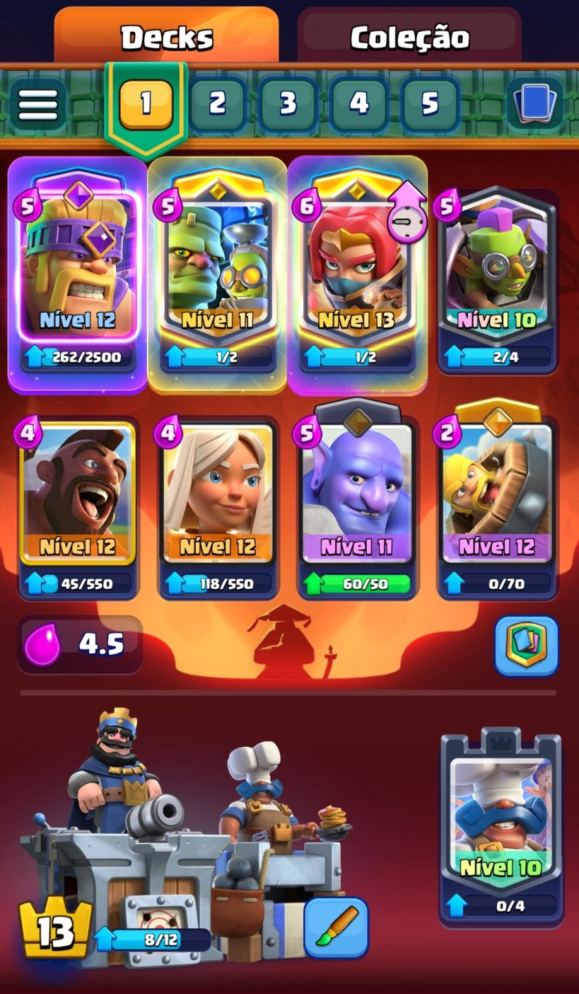 CONTA RARA CLASH ROYALE 9 ANOS!!!
