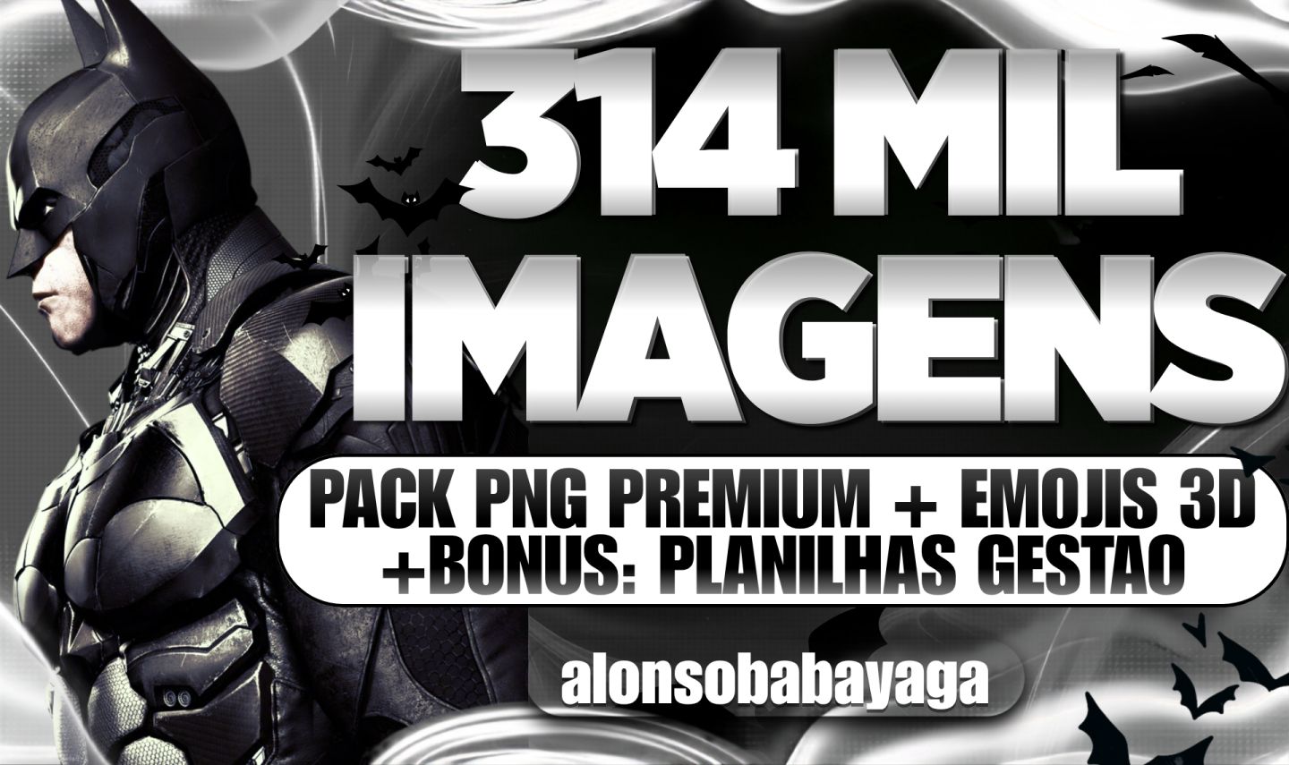 314 Mil Imagens PNG + Pack Emojis 3D + 14 Planilhas de Gestão BÔNUS