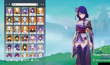 CONTA GENSHIN RAIDEN C3 E ARMA ASSINATURA + 20 PERSONGENS 5 ESTRELAS