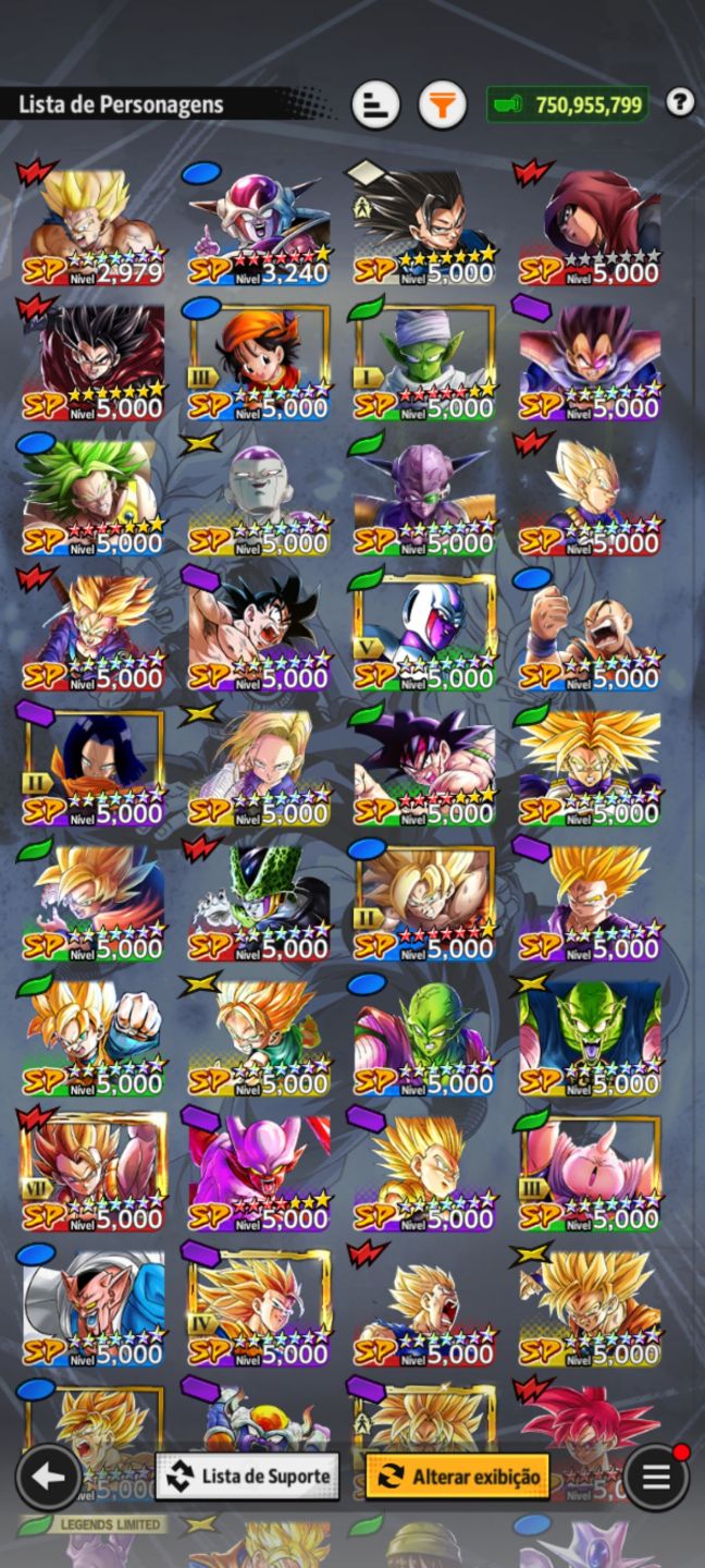 CONTA DRAGON BALL LEGENDS À VENDA