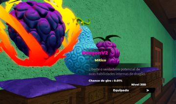 Conta com dragon v2 fruit battlegrounds