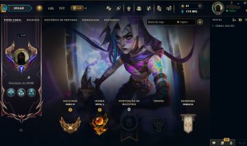 Raridade! CONTA LOL 719 | Jinx Fragmentada + Le Blanc Ascendida + 400 ícones