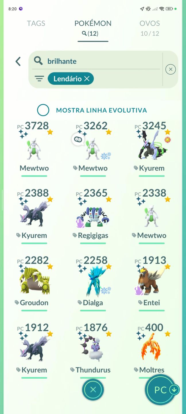 Conta de pokémon go Rara e boa muito pokémon 100%