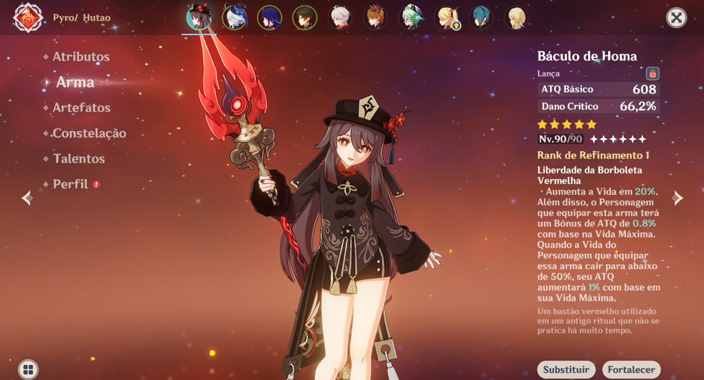 Conta top de genshin impact p/ sair logo! melhor preço