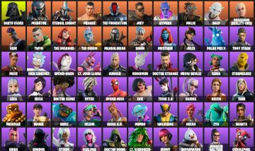 80 Skins/Darth Vader/Tony Stark/Spider-Man/The Foundation/Spider-Gwen