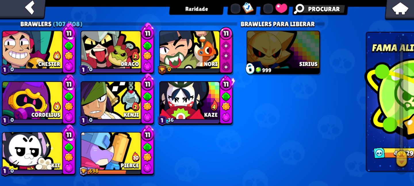CONTA DESDE 2018 COM 8 ANOS DE JOGO, 39 BRAWL PASS E 3 PRO PASS, 50% DESCONTO!!!