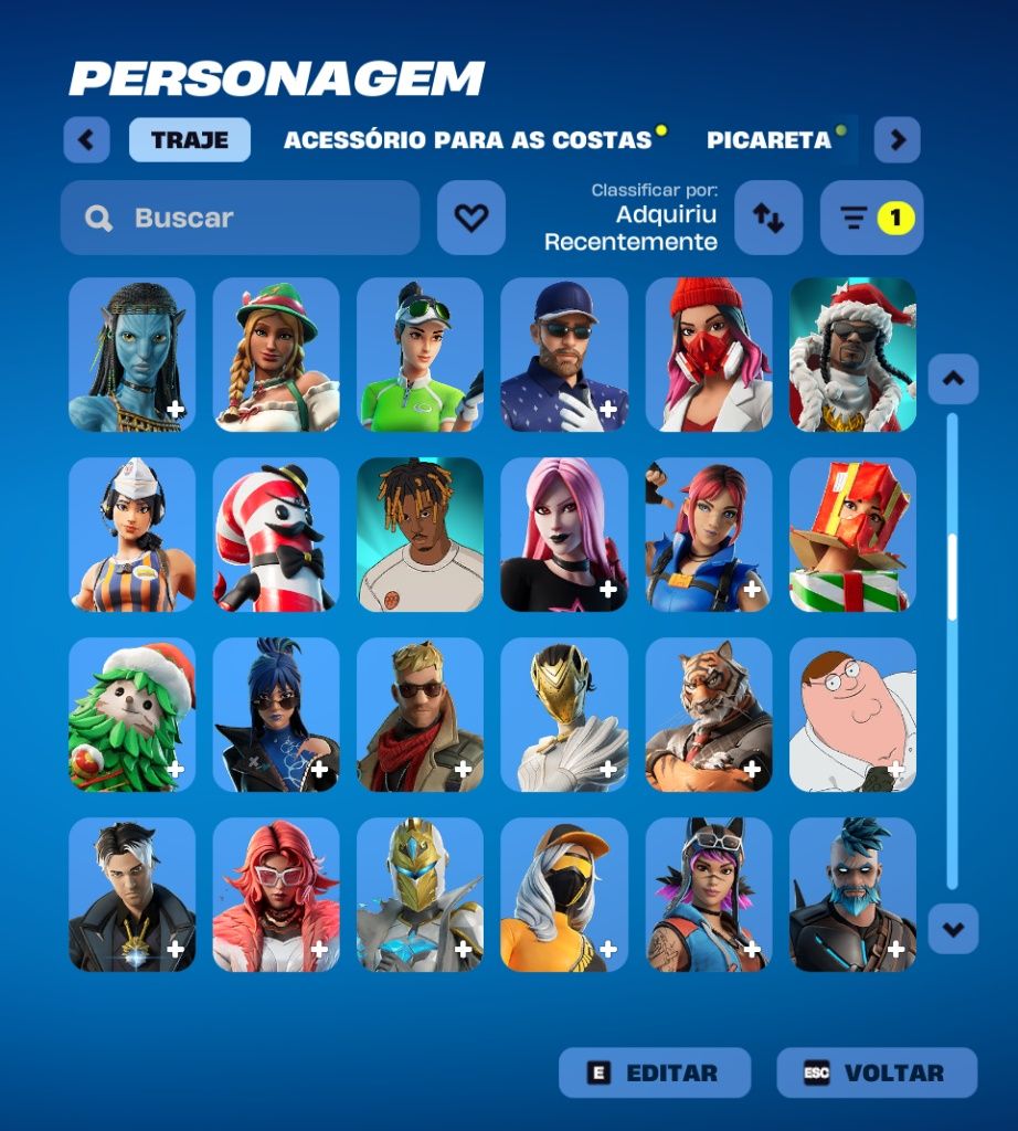 Conta Fortnite OG (175+ Skins | 253 Picaretas | 1.300 V-Bucks) - Cap 1 Sec 7, Mi