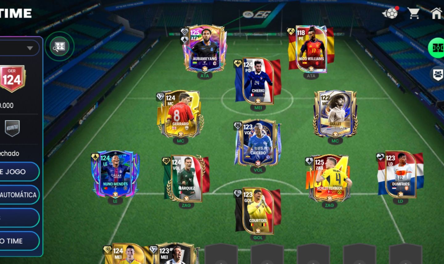 Conta fc mobile intermediária ger 124-125 para iniciantes