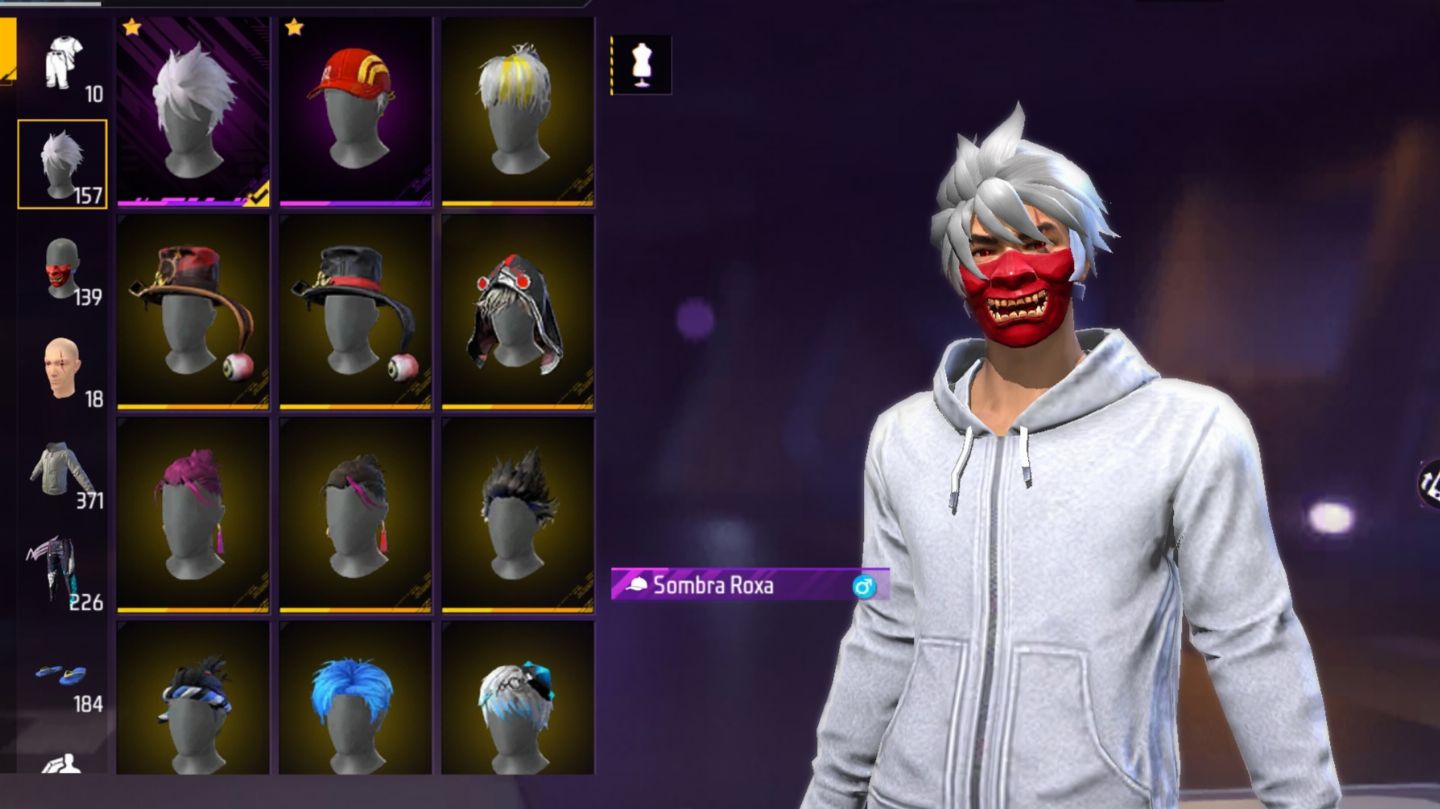 CONTA FF COM PASSE ANTIGO | LEVEL 65 | CALÇA ANGELICAL | MÁSCARA BARBA | +skins