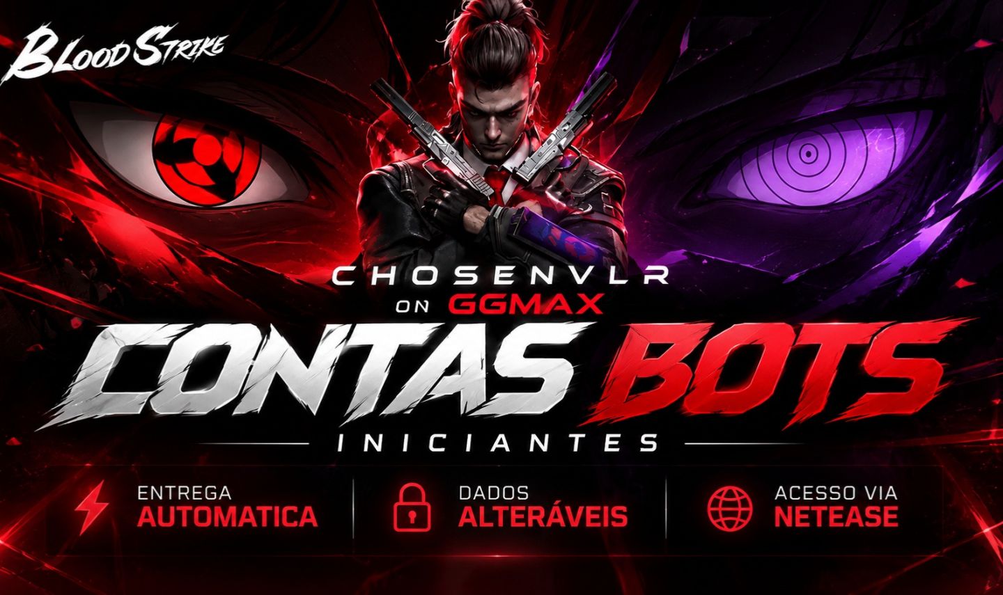 BLOODSTRIKE | CONTAS BOTS - INICIANTES | ARMAS-FACAS-PERSONAGENS | ENTREGA AUTO