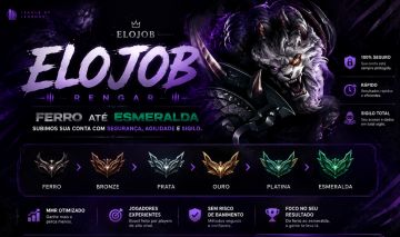 ELOJOB LEAGUE OF LEGENDS FERRO AO ESMERALDA