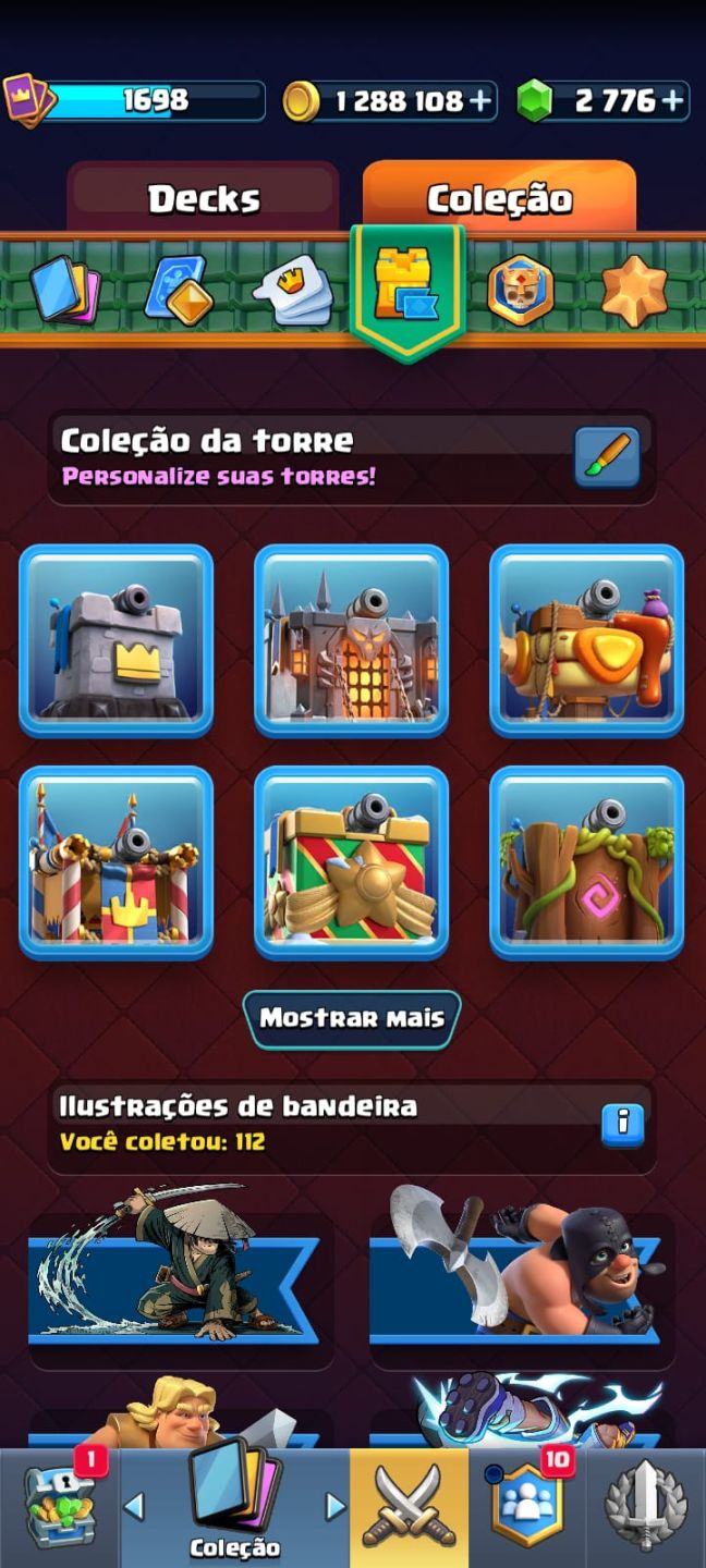 CONTA CLASH ROYALE INSANA! NÍVEL 16 + MUITAS EVOLUÇÕES!