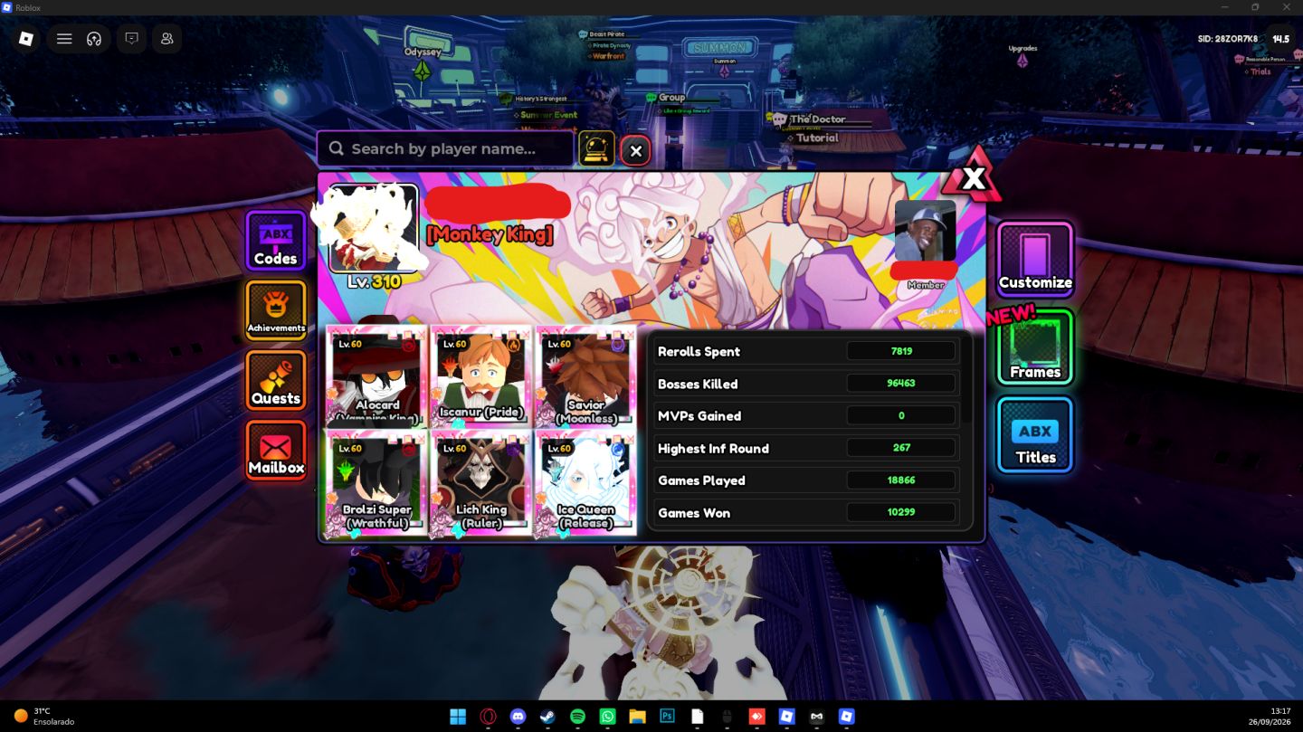 Conta Anime Vanguards